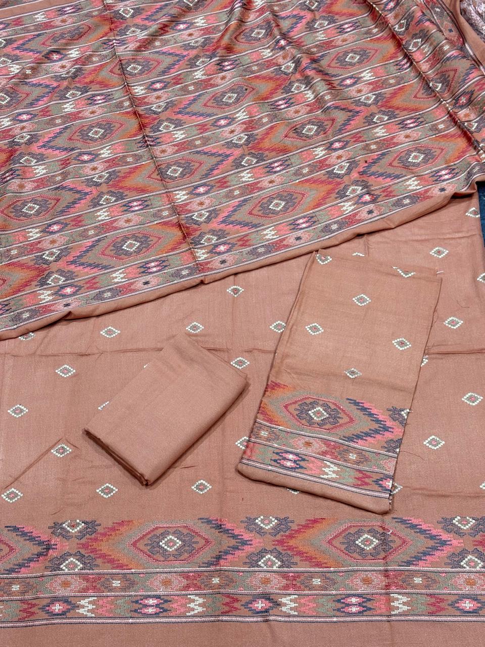 Karandi shawl suits