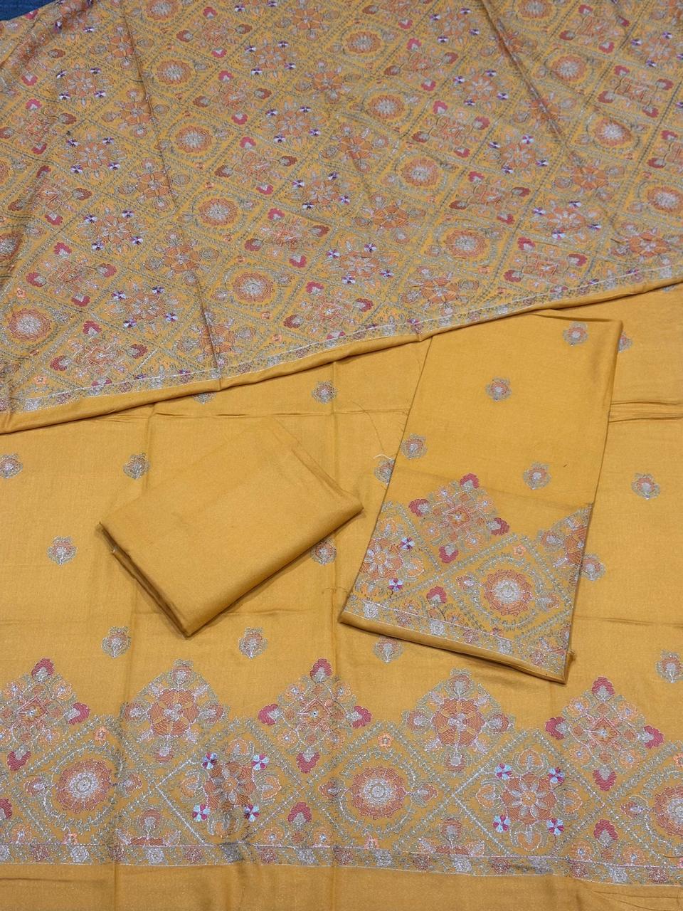Karandi shawl suits